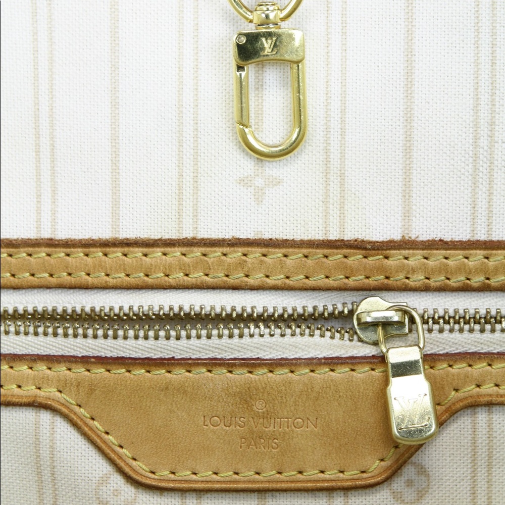 Auth Louis Vuitton Neverfull MM DA Damier Azur LV - Picture 5 of 8